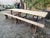 Antique French Folding Garden Table Set with Benches, Pine and Chestnut, 1890s, Set of 3 For Sale - Image 18 of 18