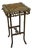 Antique French Napoleon III Bamboo Tabouret, Tasseled Top, PLM Rail Label For Sale