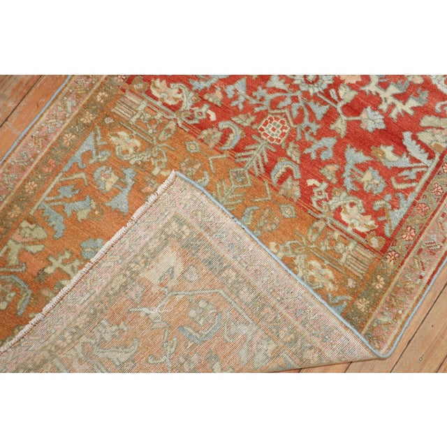 Red Antique Zabihi Collection Persian Malayer Scatter Rug - 2'3" x 3'9" For Sale - Image 8 of 9