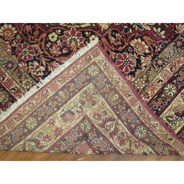19th Century Antique Zabihi Collection Large Lavar Kirmanshah Rug - 10'9" x 16'6" For Sale - Image 10 of 12
