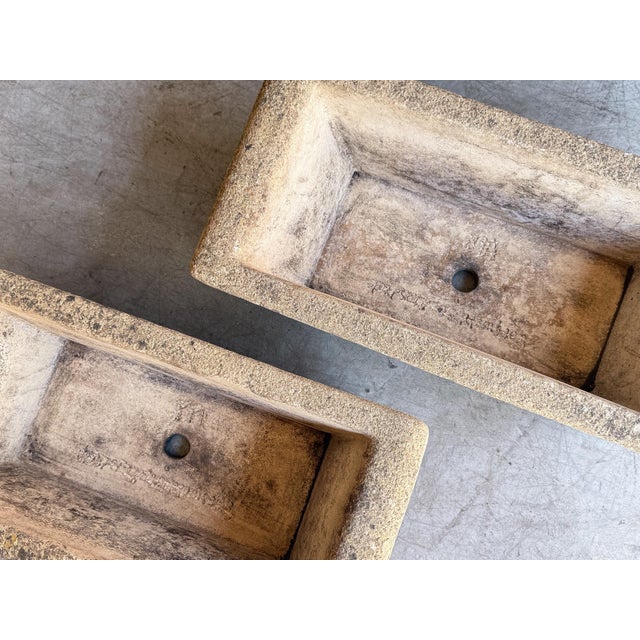 English Cotswold Studio Celtic Knot Stone Planters or Troughs - Individually Priced For Sale - Image 3 of 11