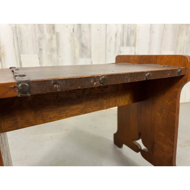 Arts and Crafts Stool / Table For Sale - Image 11 of 12