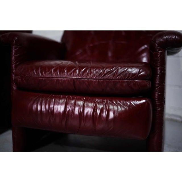 Vintage Genuine Oxblood Leather Recliner Chairs by Bradington Young - a ...
