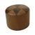 Vintage Round Brown Ottoman with Star Motif, 1960s For Sale - Image 9 of 11