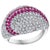 1 Carat Pink Sapphire and 4 Carat Diamond 18 Karat White Gold Ring, Estate For Sale - Image 9 of 18