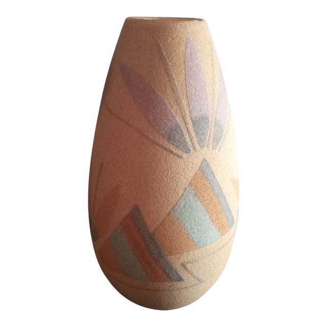 1970s Signed Navajo Salt Glazed Decorative Vase For Sale