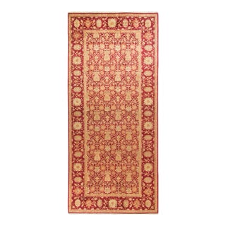 Eclectic Collection Hand-Knotted Area Rug - Red 6' 1" x 13' 6" For Sale