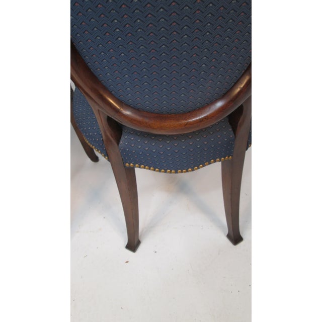 1940s Set of 8 Dining Chairs Attributed to Old Colony of Boston Ma For Sale - Image 11 of 13