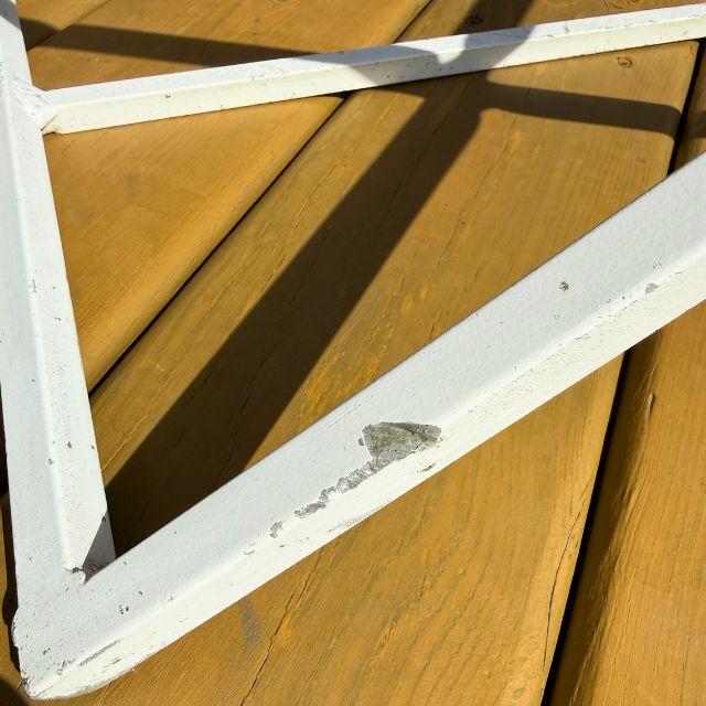 Mid 20th Century, White Metal Director Chairs, Styled After Salterini, Pair (2) For Sale - Image 14 of 18