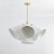 Hudson Valley Lighting Hudson Valley Lighting Bronson 37.5 in. 6 Light Chandelier in Aged Brass and White Plaster Finish For Sale - Image 4 of 11