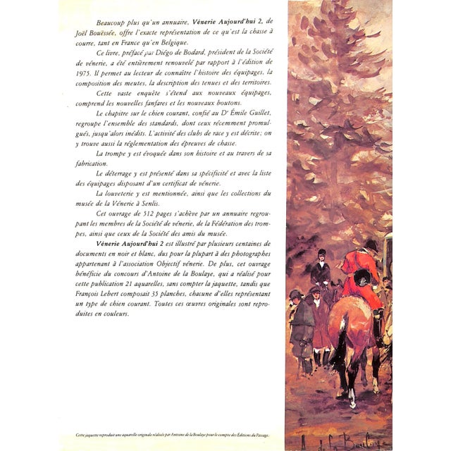 "Venerie Aujourd'hui" 1982 Bouessee, Joel For Sale - Image 4 of 13