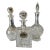 1950s French Crystal Decanters Set- 3 Pieces For Sale