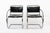 Knoll Bauhaus Mr20 Black Leather Arm Chairs by Mies Van Der Rohe for Knoll, 1979 For Sale - Image 4 of 13