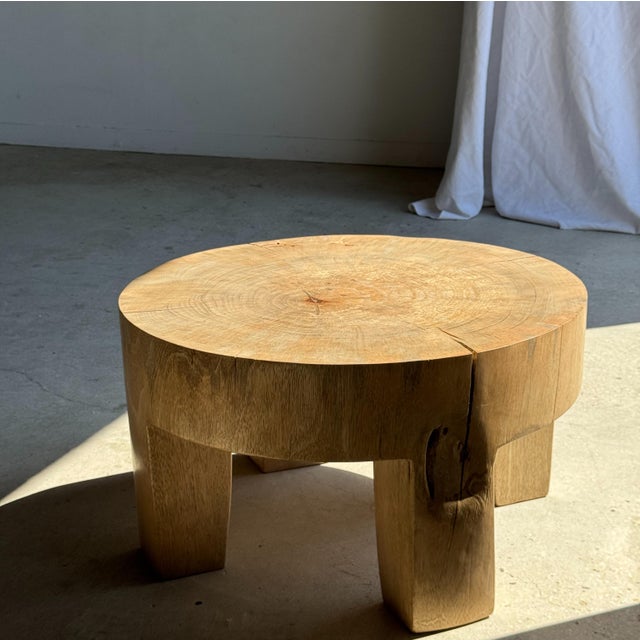 Coffee Table in Natural Mango Wood, 1980s For Sale - Image 4 of 18
