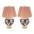 Mid-Century Modern Italian Glazed Ceramic Grape and Vine Table Lamps –Pair For Sale