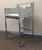 Contemporary Modern Chrome and Gray Velvet Bar Chair For Sale - Image 3 of 6
