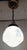 1930s Art Deco Ceiling Lamp with Beige Glass Shade on a Brass Mount, 1930s For Sale - Image 5 of 8