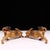 Metal Solid Copper Gilt Pair of Golden Qilin Statues (Running Posture) - Auspicious Wealth-Drawing Bronze Qilin Figurines For Sale - Image 7 of 9