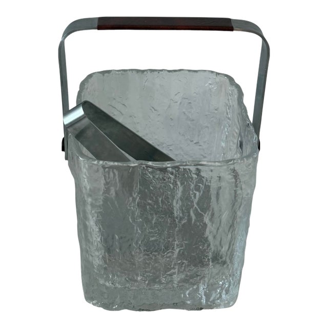 Mid 20th Century Hoya Glass Ice Bucket For Sale