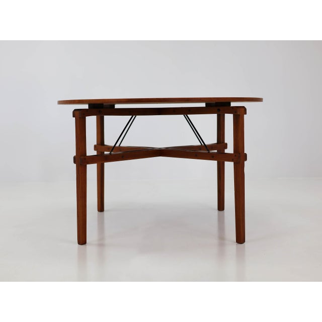 Metal Vintage Architectural Table and Chair by Franco Albini for Poggi, 1954, Set of 5 For Sale - Image 7 of 12