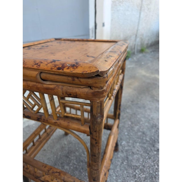 Art Nouveau Bamboo Stacking Tables, Italy, 1920s, Set of 3 For Sale - Image 11 of 17