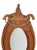1970s Audoux Minet Style Oval Wall Mirror Nautical French Provincial Rope & Jute For Sale - Image 5 of 11