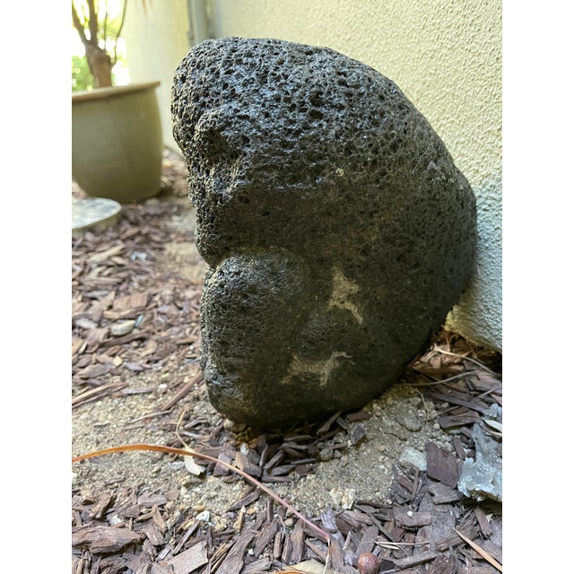 Vintage Lava Rock Carving 10.5" Tall and Weighs 20 Lb. Chairish