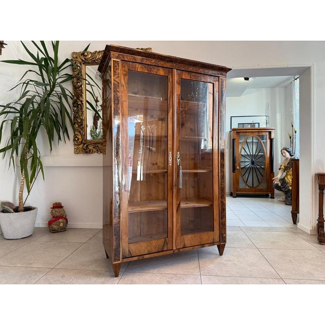 Antique Biedermeier Display Cabinet For Sale - Image 3 of 17