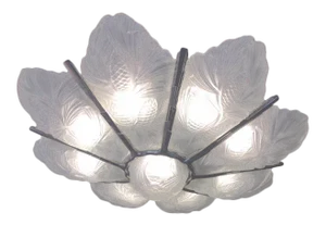 David Gueron Degue French Art Deco Chandelier