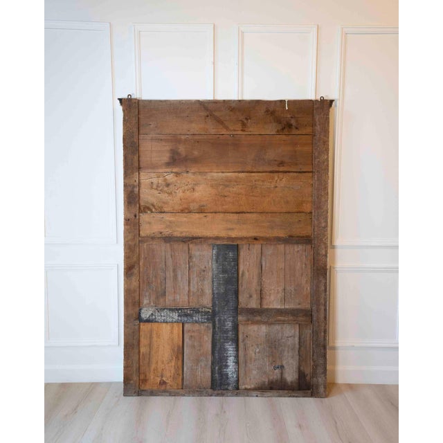 Wood French 18th Century Louis XVI Style Carved and Painted Screen For Sale - Image 7 of 7