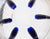 Large Murano Vase with Baloton Bubbles in Gold Leaf and Cobalt Blue Beads, 1960 For Sale - Image 6 of 18