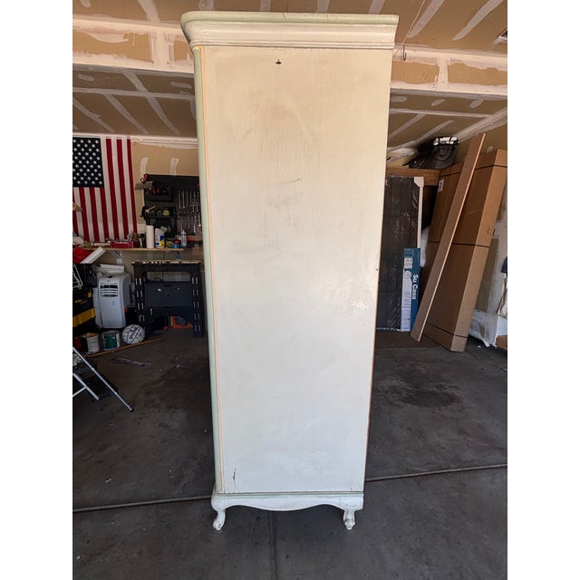 Glass Antique European Glass-Front Armoire (Over 100 Years Old) For Sale - Image 7 of 14