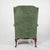 1970s Custom Sage Velvet George I Style Wing Chair For Sale - Image 4 of 7