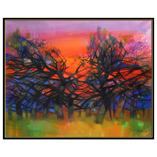 Abstract Late 20th Century Soir Normand, Camille Hilaire For Sale - Image 3 of 6