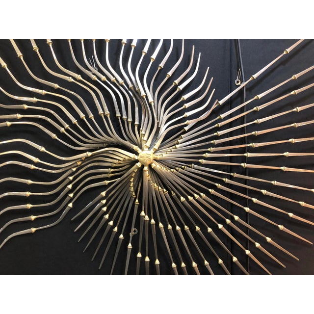 Mid 20th Century Mid-Century Ron Scmidt Brutalist Nail Wall Sculpture For Sale - Image 5 of 9