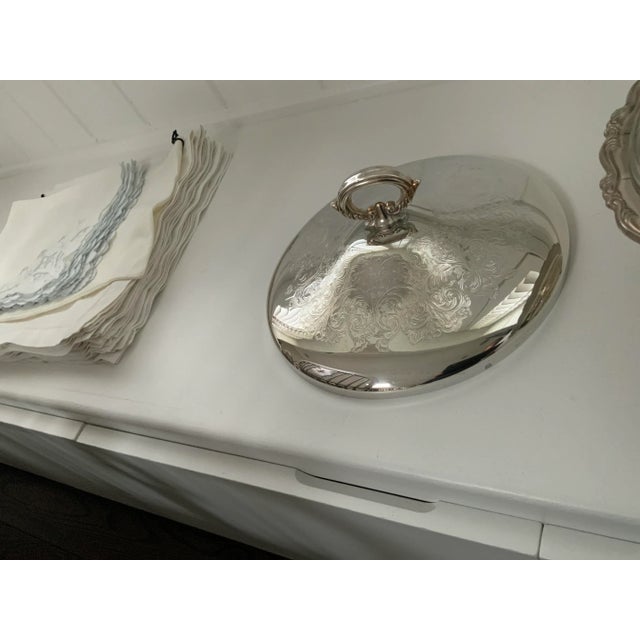 1970s Oneida Silverplate Chaffing Dish For Sale In Chicago - Image 6 of 11