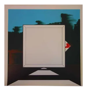 1966 Allan D'Arcangelo Surrealist Style Minimalist Print