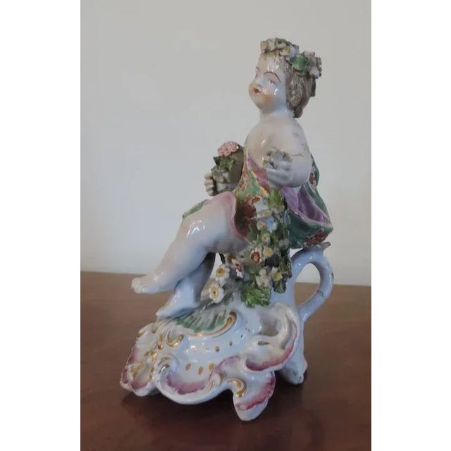 English 1765 English Derby Porcelain Cherub Figure For Sale - Image 3 of 10