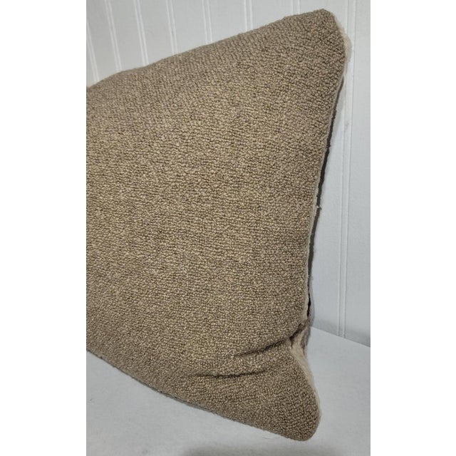 Early 20th Century Hand Woven Wool Eye Dazzler Pillow For Sale - Image 4 of 5
