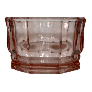 Vintage Blush Pink Indiana Glass Concord Candy Bowl For Sale