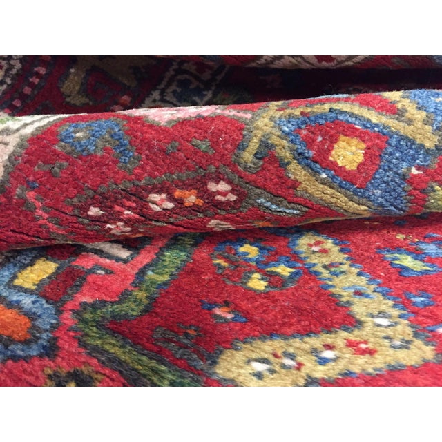 Vintage Red Karadja Hand Woven Runner Rug 2ft 8in X 11ft 1in For Sale - Image 4 of 8