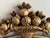 Labarge Gold Giltwood Style Beveled Glass Mirror With Pomegranate Fruit Basket Top For Sale - Image 4 of 9