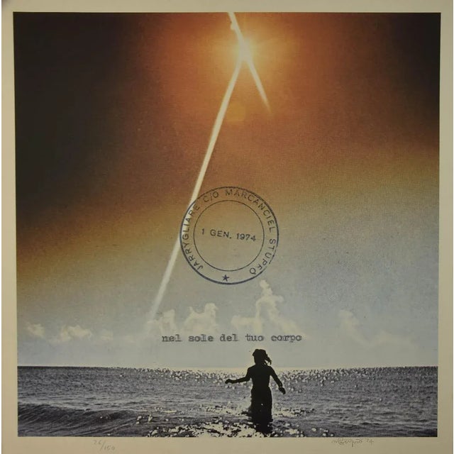 In the sun of your body is an original Contemporary Artwork realized in 1974 by Claudio Cintoli, with the pseudonym of...