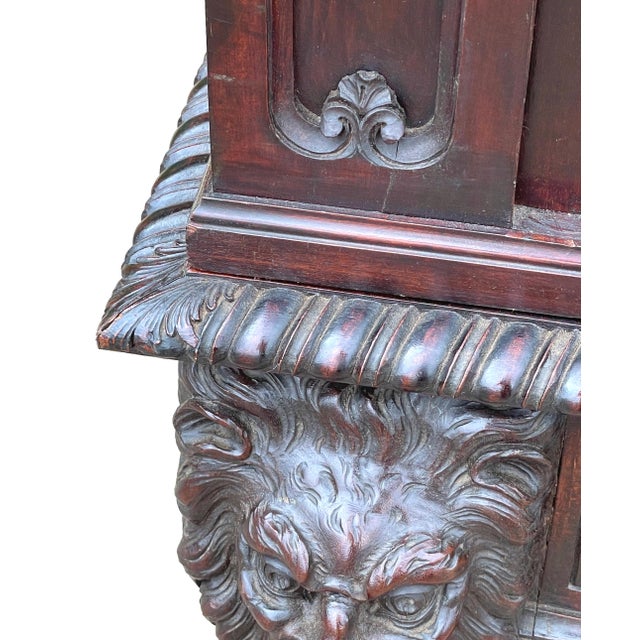 19th Century Mahogany Display Cabinet, 1880 For Sale - Image 14 of 15