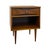 1970s Vintage Mid Century Modern Walnut Nightstand With Open Cubby & Drawer For Sale - Image 5 of 10