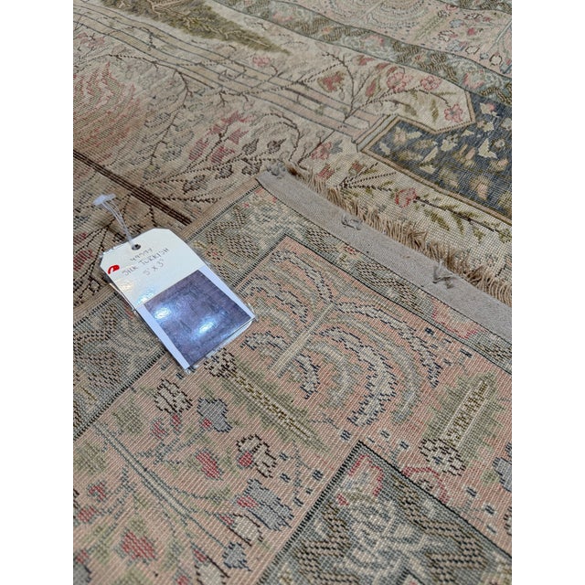 Antique Turkish Silk Rug, Circa 1850 For Sale In Los Angeles - Image 6 of 8