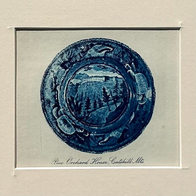 Vintage Boho 19th Century Transfers China Prints - Set of 4 For Sale - Image 4 of 12