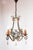 Forest Green Antique French Chandelier in Iron, Green and Gold Crystals, 1900 For Sale - Image 8 of 10