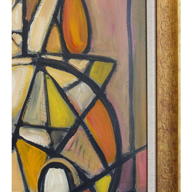 1950s Postwar European Artist, The Vanguard Series Nr. XXI Abstract Composition, 1950s-1970s, Oil on Board, Framed For Sale - Image 5 of 15