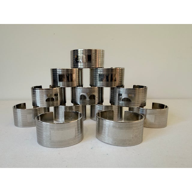 Vintage Polo Ralph Lauren Silver Plated Napkin Rings, Set of 12. Classic Ralph Lauren design ~ ready for your monogram and...